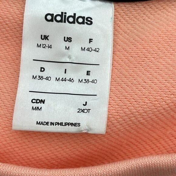 Adidas Classic Women Pullover Three Stripe Long Sleeve Sweatshirt Size M - Picture 5 of 7